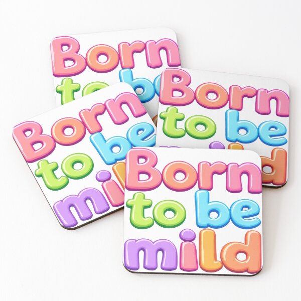 Item preview, Cute Funny Quote Typography – "Born to Be Mild" designed and sold by SholoStudio.