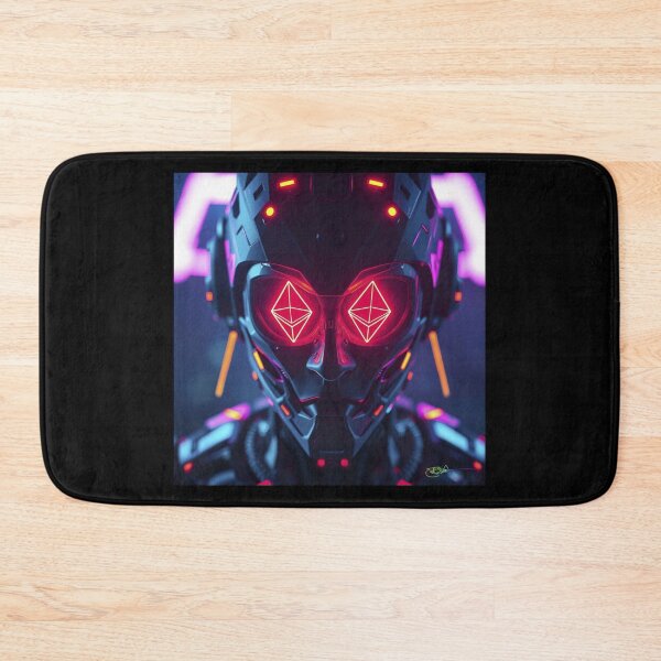 Item preview, Ethereum Neon Ascension – AI Spiritual Blockchain Evolution Art designed and sold by Benito Del Ray.
