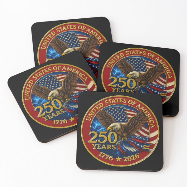 Item preview, Eagle and Flag 250 Years 1776-2026 250th Birthday  designed and sold by gear-posters.