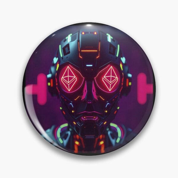 Item preview, Ethereum Cyber Oracle – Futuristic AI Web3 Metaverse Power Symbol designed and sold by Benito Del Ray.