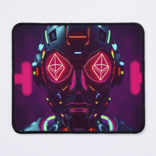 Item preview, Ethereum Cyber Oracle – Futuristic AI Web3 Metaverse Power Symbol designed and sold by Benito Del Ray.