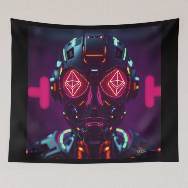 Item preview, Ethereum Cyber Oracle – Futuristic AI Web3 Metaverse Power Symbol designed and sold by Benito Del Ray.