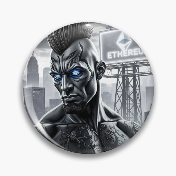Item preview, Ethereum Cyber Commander – Blockchain Revolution AI Warrior Artwork designed and sold by Benito Del Ray.
