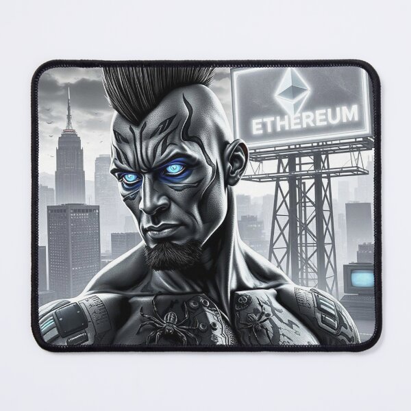 Item preview, Ethereum Cyber Commander – Blockchain Revolution AI Warrior Artwork designed and sold by Benito Del Ray.