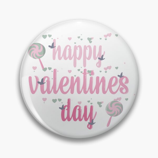 Item preview, Happy Valentines Day Text with hearts,birds and lollipops designed and sold by CorAleArt.