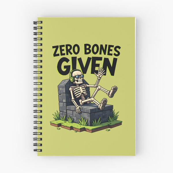 Item preview, Zero Bones Given Halloween T-Shirt – Chill Skeleton in Neon Graffiti Style designed and sold by relso.