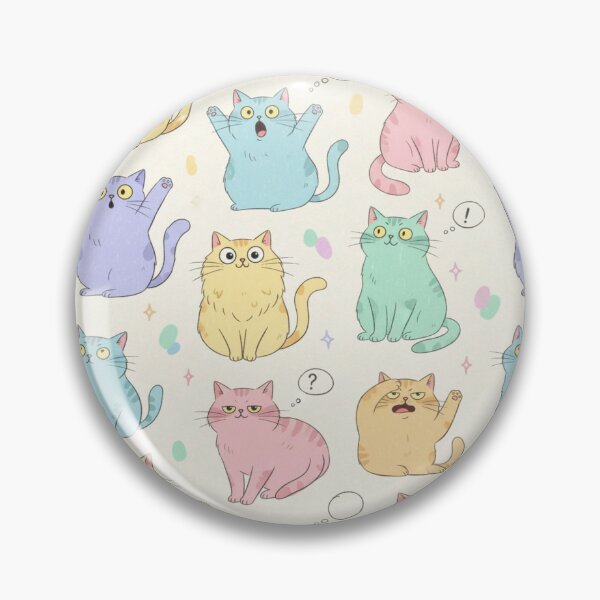 Item preview, Viral Cat Chaos – Digital Art Pattern designed and sold by pinkthatpin.