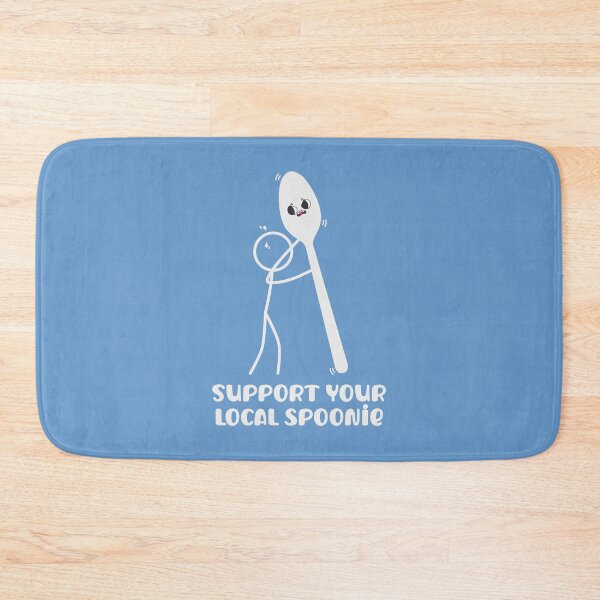 Item preview, Support Your Local Spoonie – Stick Figure Spoon Awareness Design designed and sold by Designs by Jesabee.