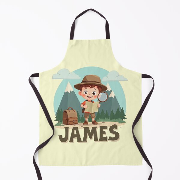 Item preview, Adventure Awaits, James!” – Personalized Explorer Design for Kids | Adventure T-Shirt, Hoodie, Mug & Gift Collection** designed and sold by CallisC-Arts.