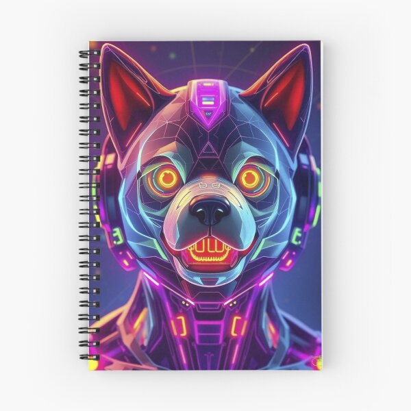 Item preview, Neon Husky Crypto Warrior – Bitcoin Ethereum Dogecoin NFT Style Digital Art designed and sold by Benito Del Ray.