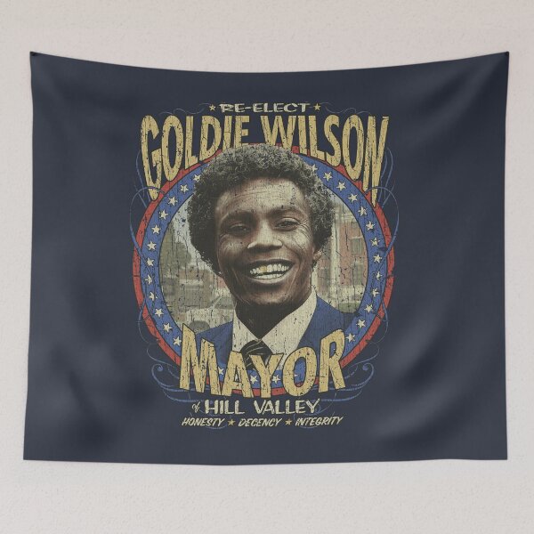 Item preview, Re-Elect Mayor Goldie Wilson 1985 designed and sold by AstroZombie6669.