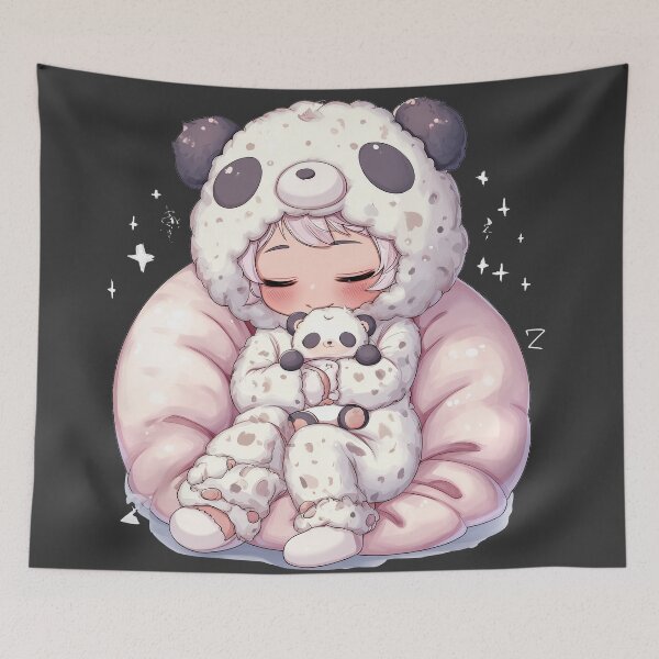Item preview, Dreamy Panda Nap Chibi designed and sold by ArgentoArt.
