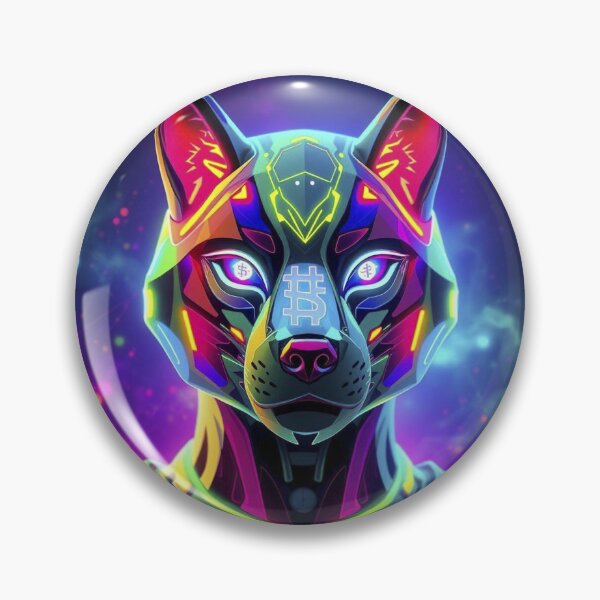 Item preview, Galactic Cyber Wolf Crypto Art – Ethereum Bitcoin Solana NFT Digital Design designed and sold by Benito Del Ray.