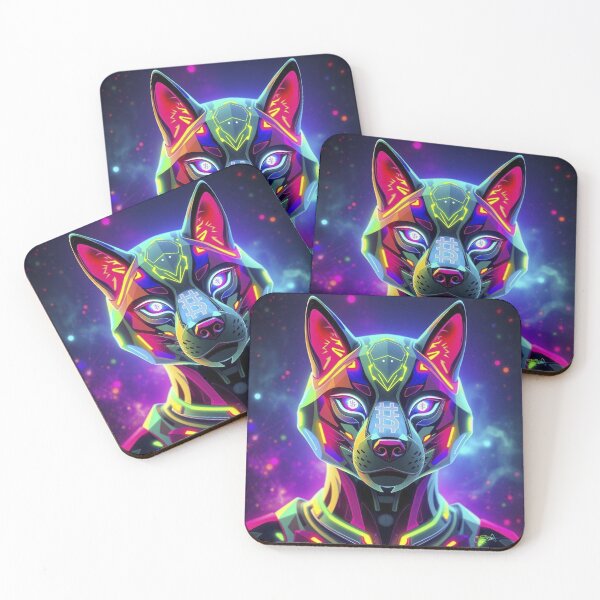 Item preview, Galactic Cyber Wolf Crypto Art – Ethereum Bitcoin Solana NFT Digital Design designed and sold by Benito Del Ray.
