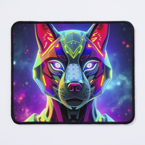 Item preview, Galactic Cyber Wolf Crypto Art – Ethereum Bitcoin Solana NFT Digital Design designed and sold by Benito Del Ray.