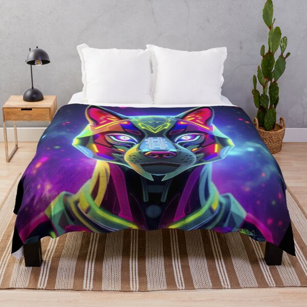 Item preview, Galactic Cyber Wolf Crypto Art – Ethereum Bitcoin Solana NFT Digital Design designed and sold by Benito Del Ray.