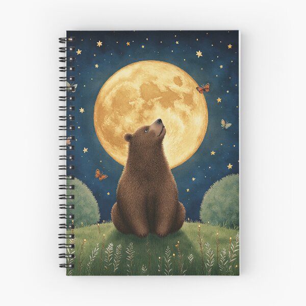 Item preview, Moonlit Bear – Peaceful Night Under the Stars designed and sold by Whimsical Hug.