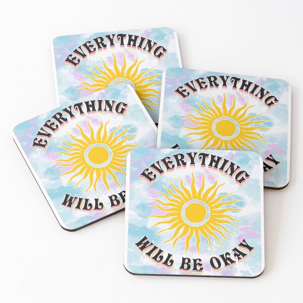 Item preview, Everything Will Be Okay Tie Dye designed and sold by Pixel & Petal.