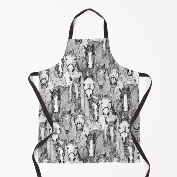 Item preview, just horses black white designed and sold by scrummy.