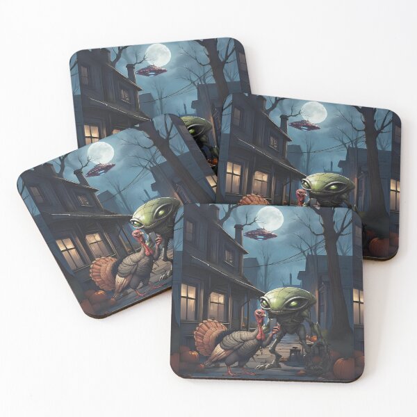 Item preview, Alien Turkey UFO Selfie – Funny Sci-Fi Art designed and sold by PROPera-design.