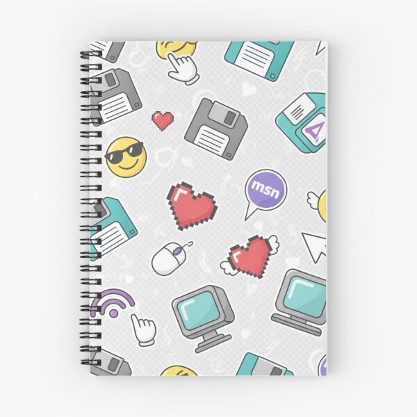Item preview, Retro Internet Icons Pattern designed and sold by pinkthatpin.