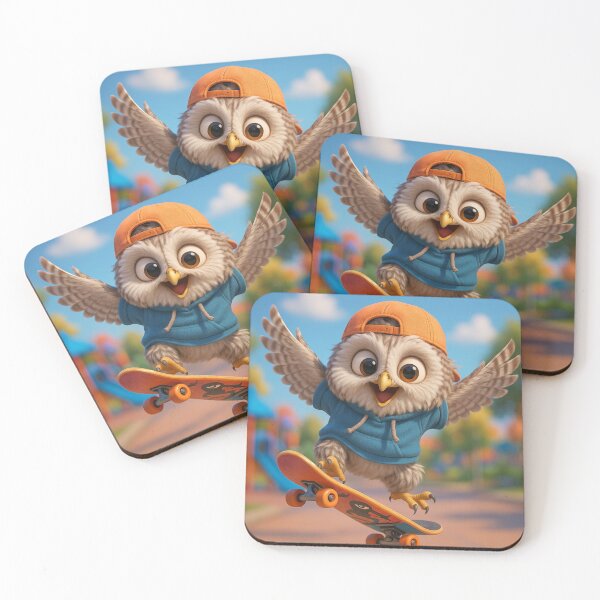 Item preview, Skater Ural Owl designed and sold by Sillytoe.