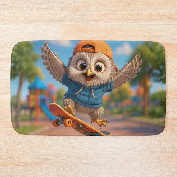 Item preview, Skater Ural Owl designed and sold by Sillytoe.