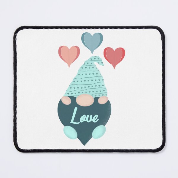 Item preview, Blue gnome with hearts above his head designed and sold by CorAleArt.