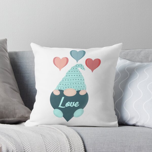 Item preview, Blue gnome with hearts above his head designed and sold by CorAleArt.
