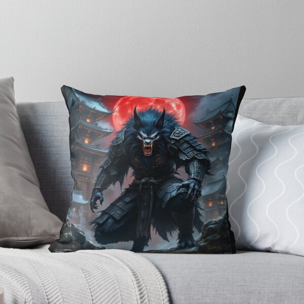 Item preview, Japanese Werewolf Warrior: Oni Blood Moon 日本の人狼武者：鬼の血月 designed and sold by CamillaCreation.