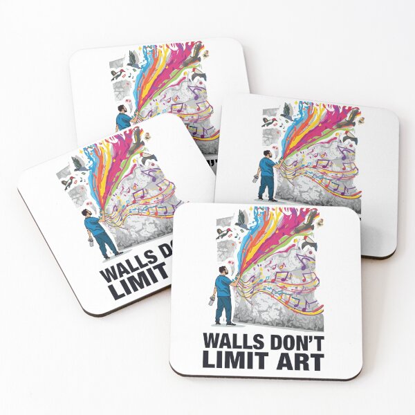 Item preview, Walls Don’t Limit Art – Creative Street Art Freedom Design designed and sold by ZYNORAworld.