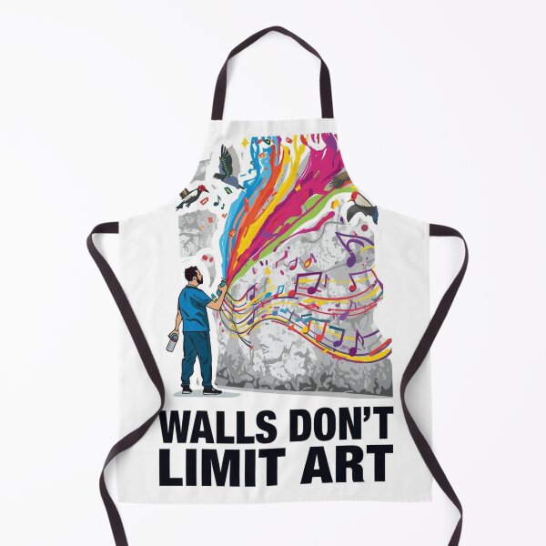 Item preview, Walls Don’t Limit Art – Creative Street Art Freedom Design designed and sold by ZYNORAworld.