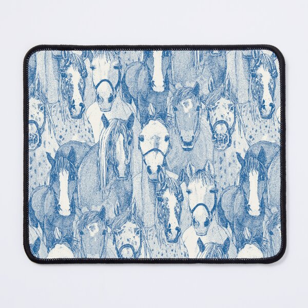 Item preview, just horses cobalt blue half pearl designed and sold by scrummy.