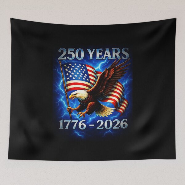 Item preview, Copy of Eagle and Flag 250 Years 1776-2026 250th Birthday  designed and sold by gear-posters.