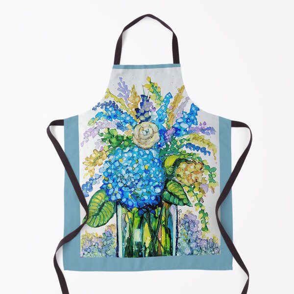 Item preview, Blue Hydrangeas Inks designed and sold by Sandra Lett.