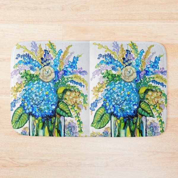 Item preview, Blue Hydrangeas Inks designed and sold by Sandra Lett.