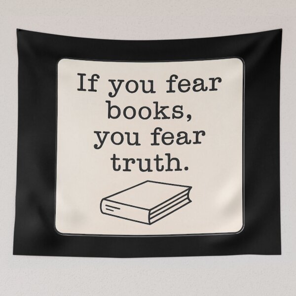 Item preview, Anti Censorship Book Ban Statement Minimalist Art Prints designed and sold by PinUpPizzazz.