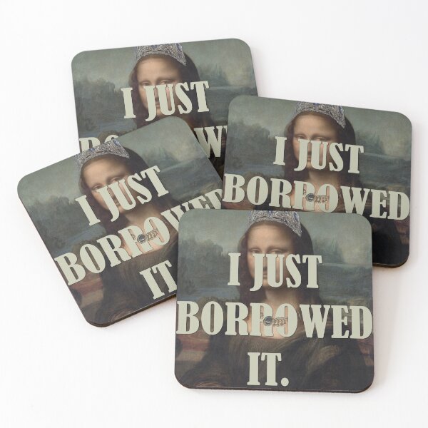 Item preview, Mona Lisa Wearing Stolen Jewels – Just Borrowed It designed and sold by zaMAJAvanje.