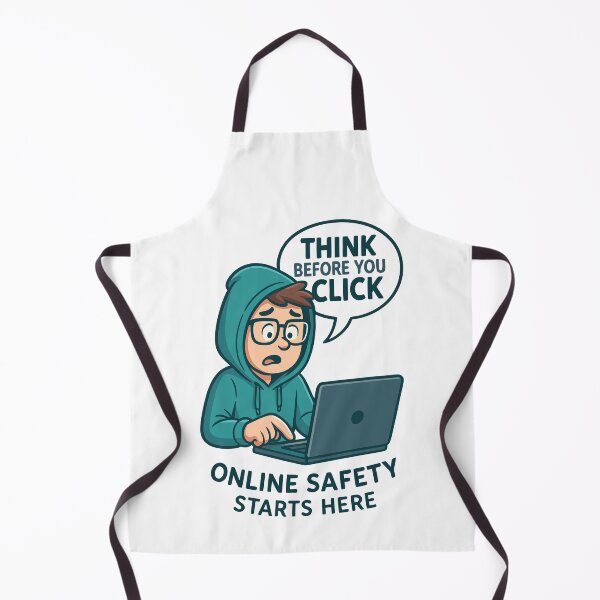 Item preview, Think Before You Click - Online Safety Awareness designed and sold by HandicraftArt.