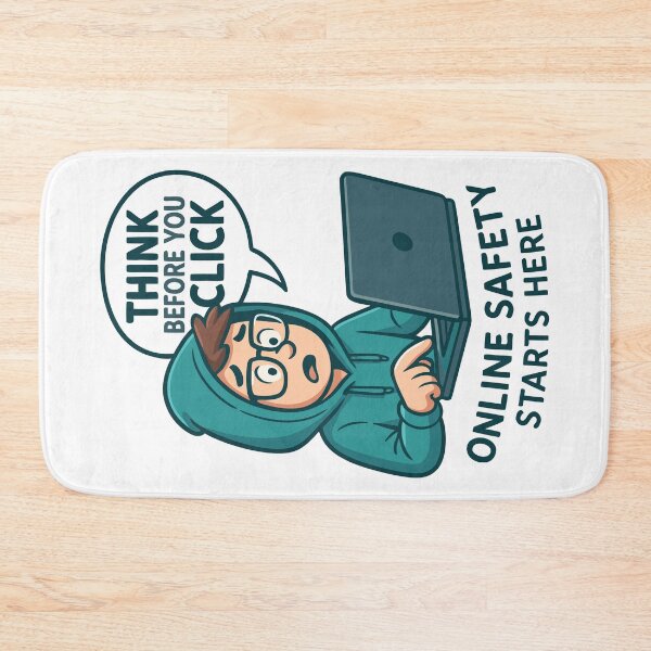 Item preview, Think Before You Click - Online Safety Awareness designed and sold by HandicraftArt.