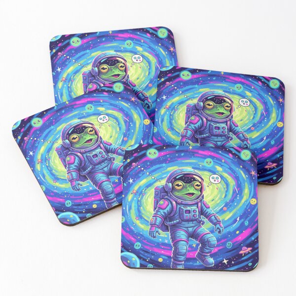 Aperçu de l'œuvre Ambiance grenouille spatiale créée et vendue par pinkthatpin.