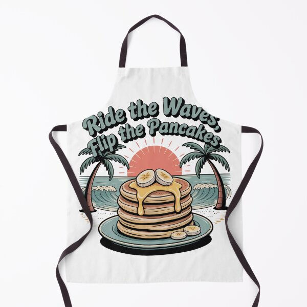 Item preview, Banana Pancakes Retro Summer Brunch Waves Illustration designed and sold by chattsuede.