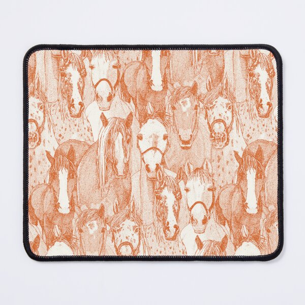 Item preview, just horses orange half pearl designed and sold by scrummy.