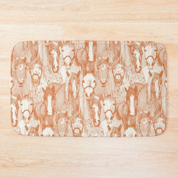 Item preview, just horses orange half pearl designed and sold by scrummy.