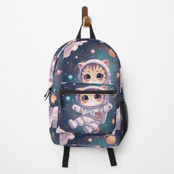 Item preview, Chibi Astro-Cat: Striped Explorer in Pink Galaxy designed and sold by MoonlitDoodles1.