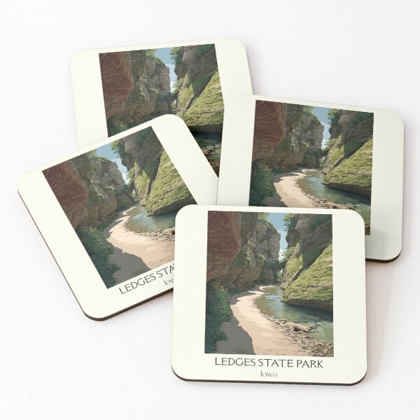 Item preview, Ledges Iowa State Park | Sandstone Canyon Poster designed and sold by TuncGK.