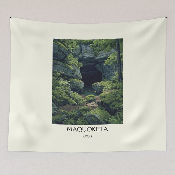 Item preview, Maquoketa Iowa Caves State Park | Forest Cavern Poster designed and sold by TuncGK.