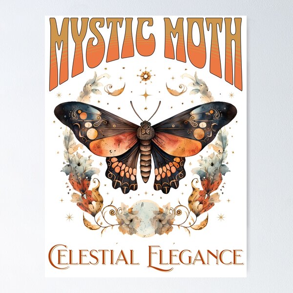 Item preview, Mystic Moth Celestial Elegance designed and sold by Stencil Crafts.