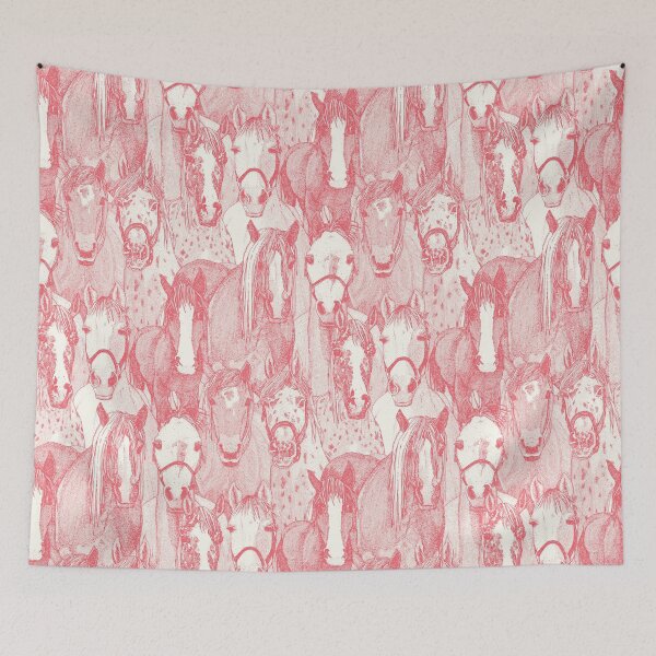 Item preview, just horses rose pink half pearl designed and sold by scrummy.