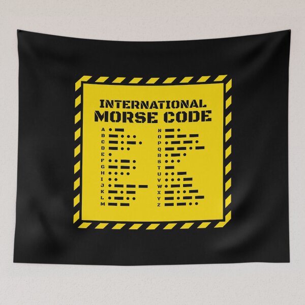 Item preview, International Morse Code Chart – Industrial Safety Edition designed and sold by AnnSign.
